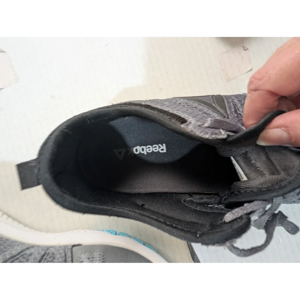 Reebok Womens ZPrint Run AR2869 Grey Running Shoes Sneakers Size 6.5